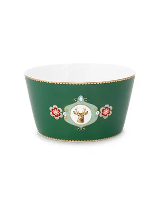 PIP STUDIO | Schale 15cm LOVE BIRDS MEDALLION Dark Green | 